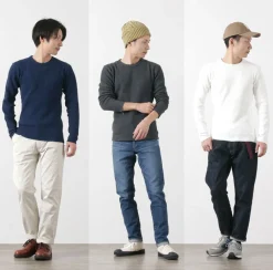 BARNS T-Shirts^/ BR-3050 Big Waffle Long Sleeve Thermal / T-shirt