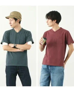 BARNS T-Shirts^/ BR-1101 Hanging jersey S/S V-neck