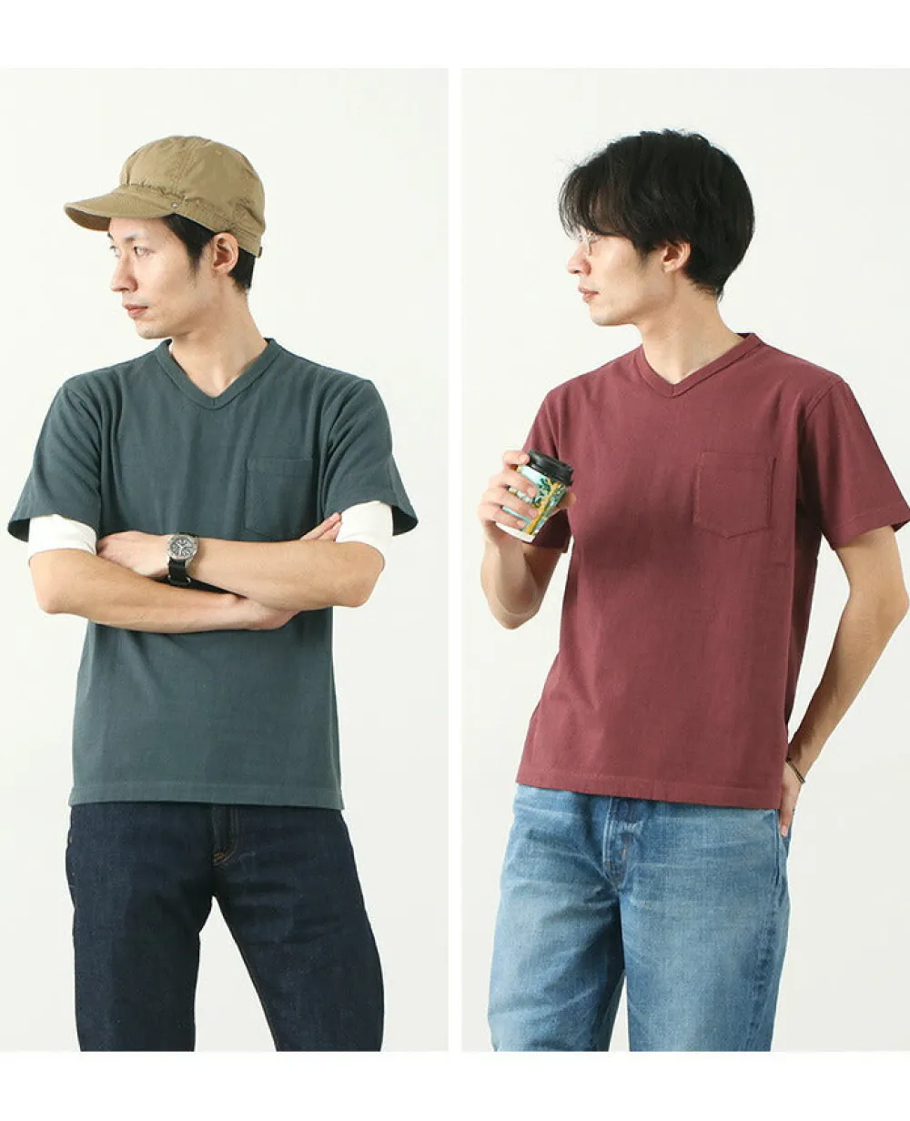 BARNS T-Shirts^/ BR-1101 Hanging jersey S/S V-neck