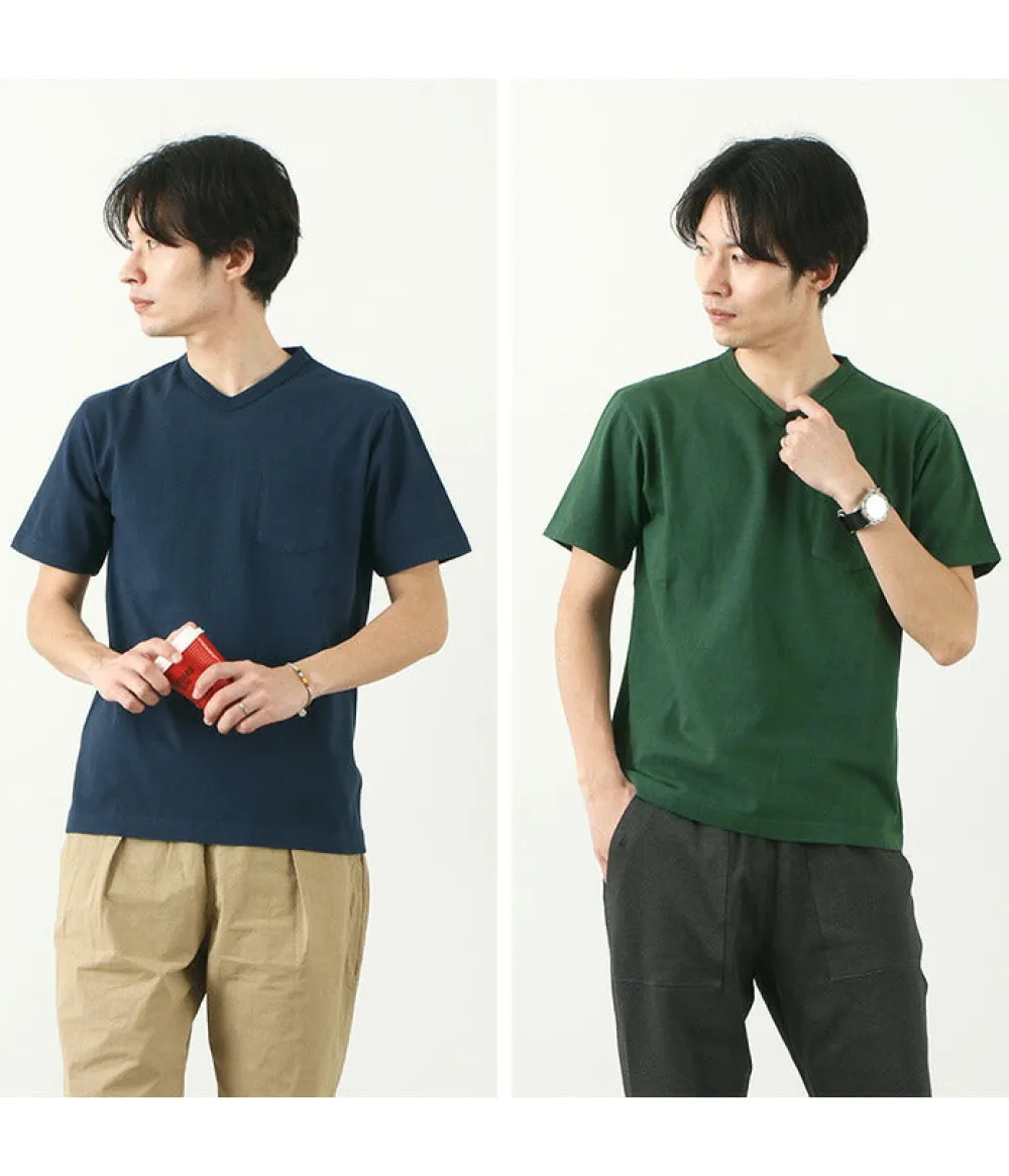 BARNS T-Shirts^/ BR-1101 Hanging jersey S/S V-neck