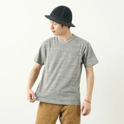 BARNS T-Shirts^/ BR-1101 Hanging jersey S/S V-neck