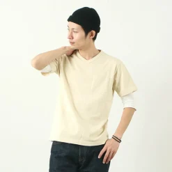 BARNS T-Shirts^/ BR-1101 Hanging jersey S/S V-neck