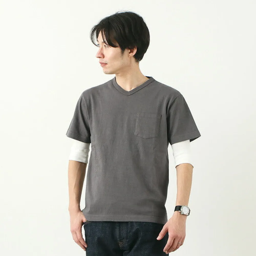 BARNS T-Shirts^/ BR-1101 Hanging jersey S/S V-neck