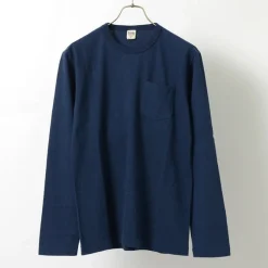 BARNS T-Shirts^/ BR-1106 Jersey Crew Neck L/S Pocket T-Shirt