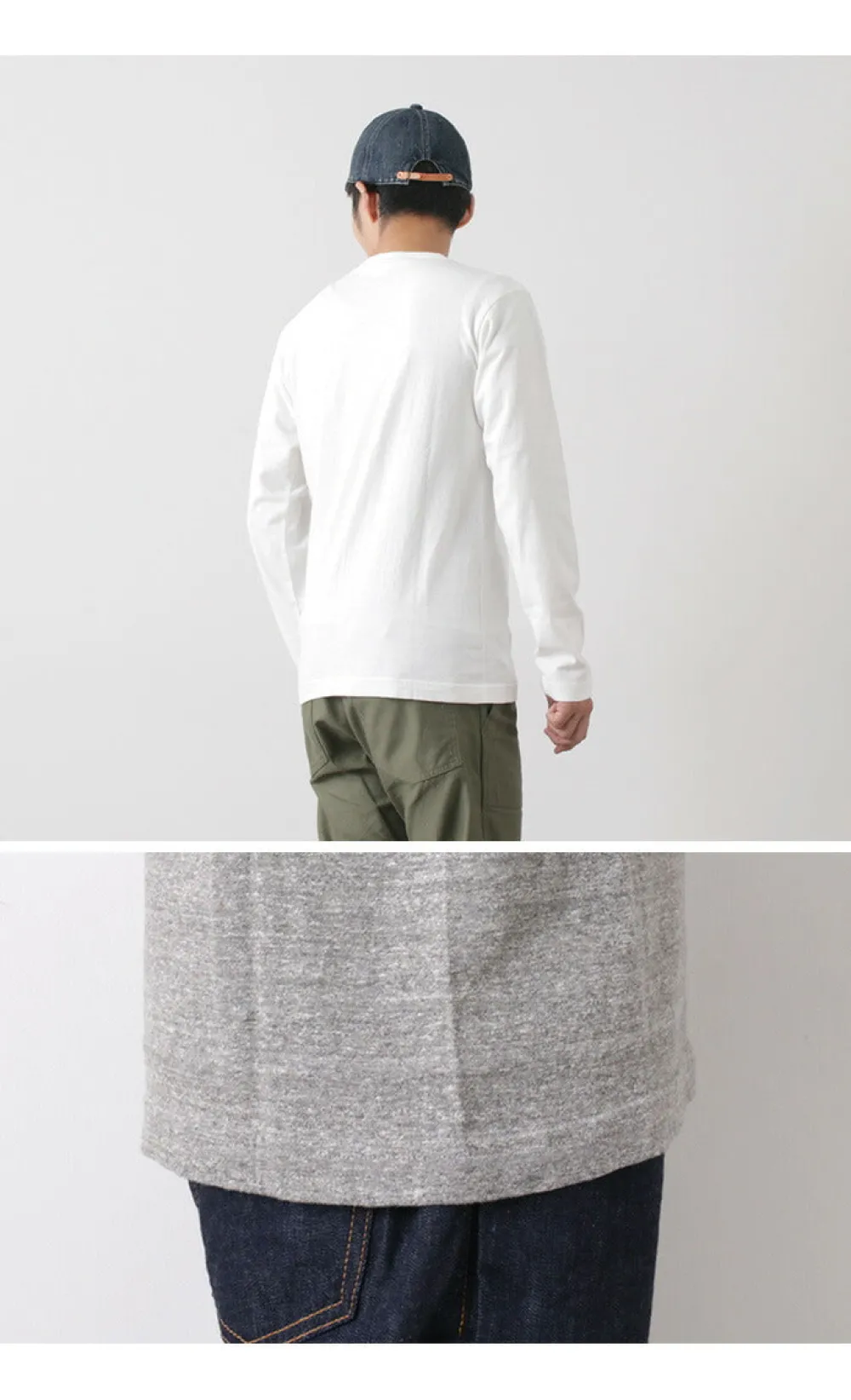 BARNS T-Shirts^/ BR-1106 Jersey Crew Neck L/S Pocket T-Shirt