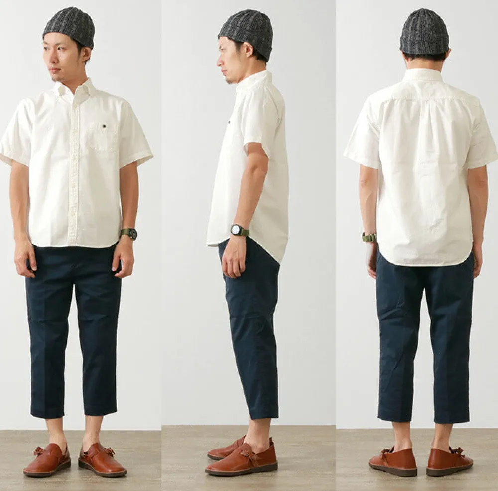 BARNS Shirts^/ BR-5266 Ox S/S button-down shirt