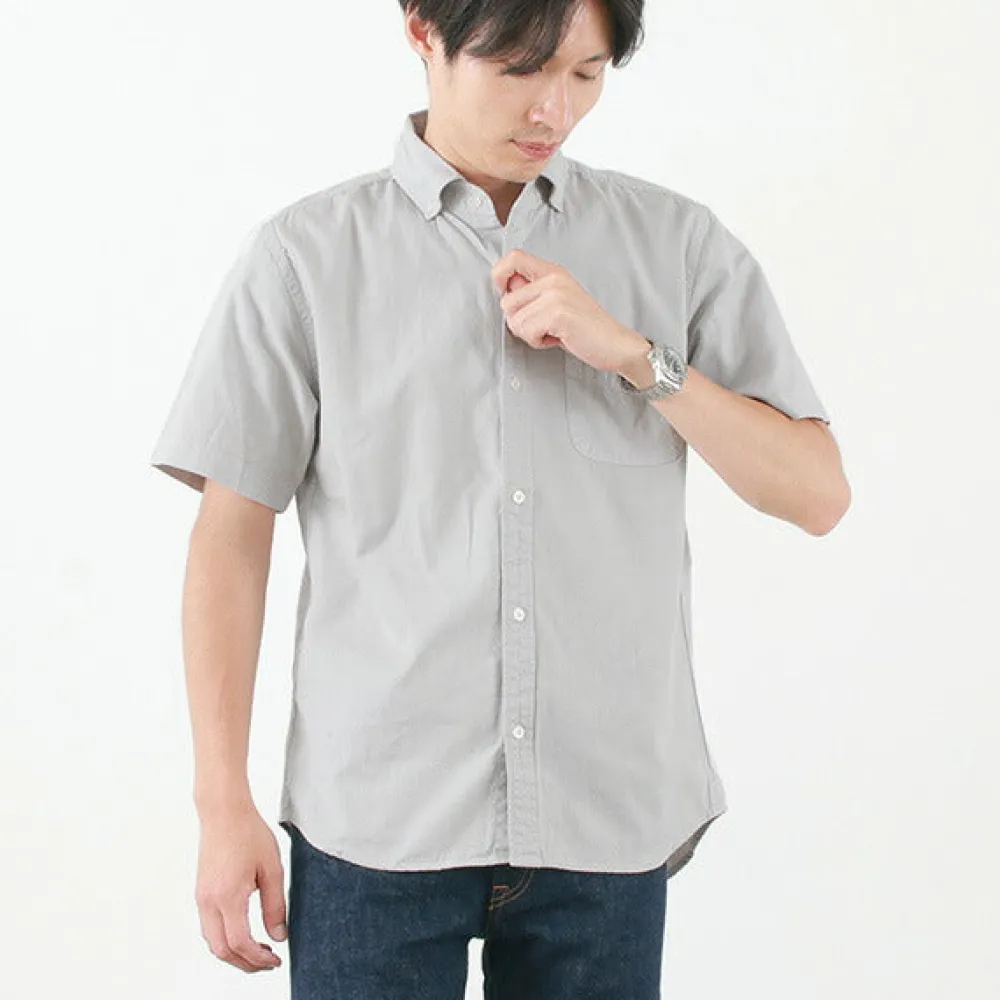 BARNS Shirts^/ BR-5266 Ox S/S button-down shirt