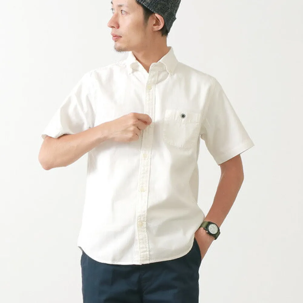 BARNS Shirts^/ BR-5266 Ox S/S button-down shirt