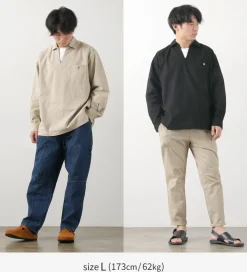 BARNS Shirts^/ Cotton linen skipper button works concho shirt