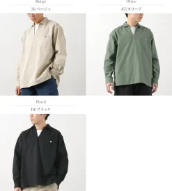 BARNS Shirts^/ Cotton linen skipper button works concho shirt