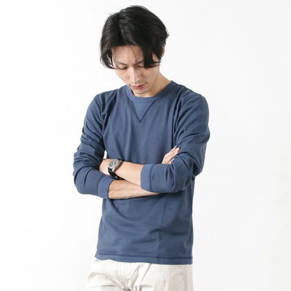 BARNS T-Shirts^/ COZUN Knit Vintage Long Sleeve Crew Neck T-Shirt