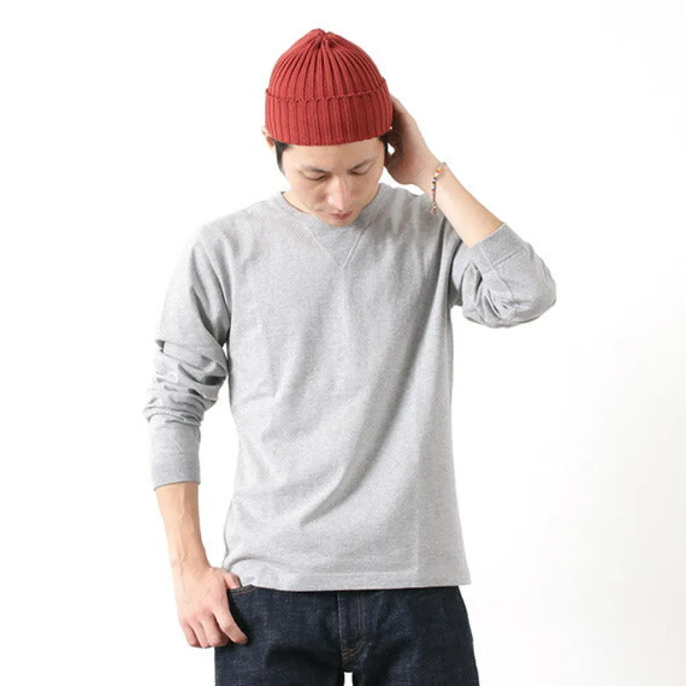BARNS T-Shirts^/ COZUN Knit Vintage Long Sleeve Crew Neck T-Shirt