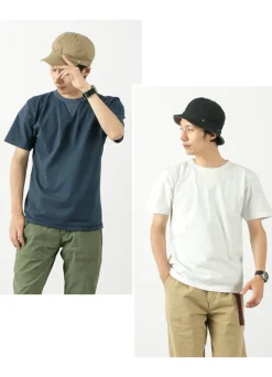 BARNS T-Shirts^/ Cozun knitted vintage gusset short sleeve crew neck T-shirt