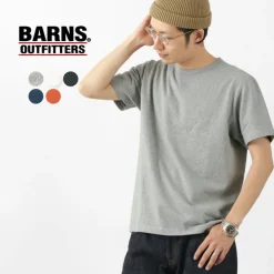 BARNS T-Shirts^/ Cozun knitted vintage gusset short sleeve crew neck T-shirt