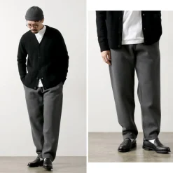 BARNS Trousers^/ Cozun Wide Tapered Pants