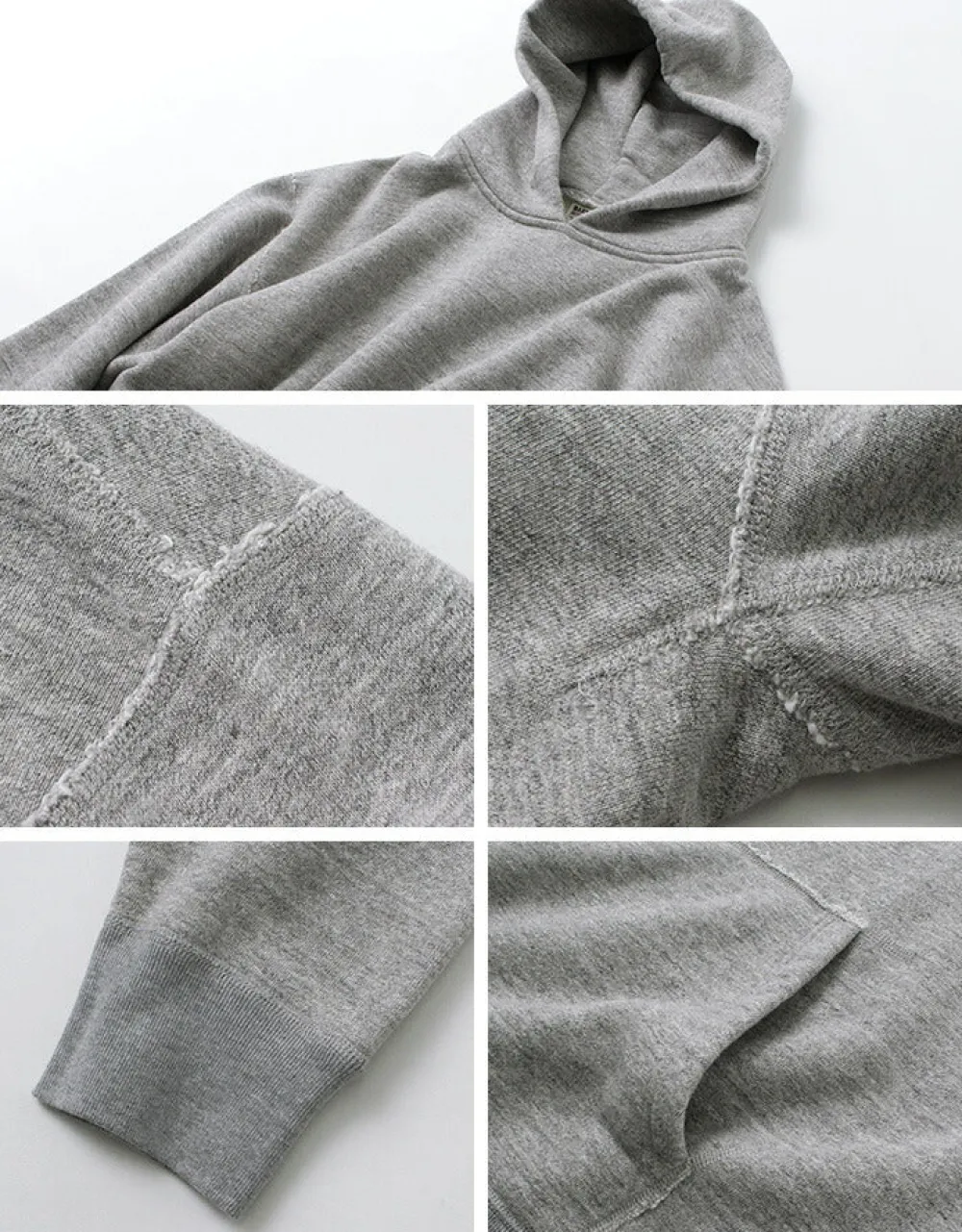 BARNS Sweatshirts^/ Hanging Knit Wide Hoodie