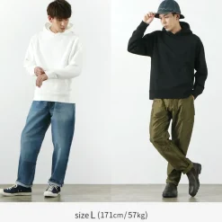 BARNS Sweatshirts^/ Hanging Knit Wide Hoodie