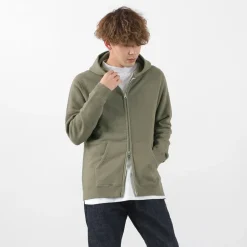 BARNS Sweatshirts^/ Hanging Knits Zip Parka Sweat
