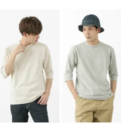 BARNS T-Shirts^/ Heavy spun milled fabric 6.5/10 sleeve T-shirt