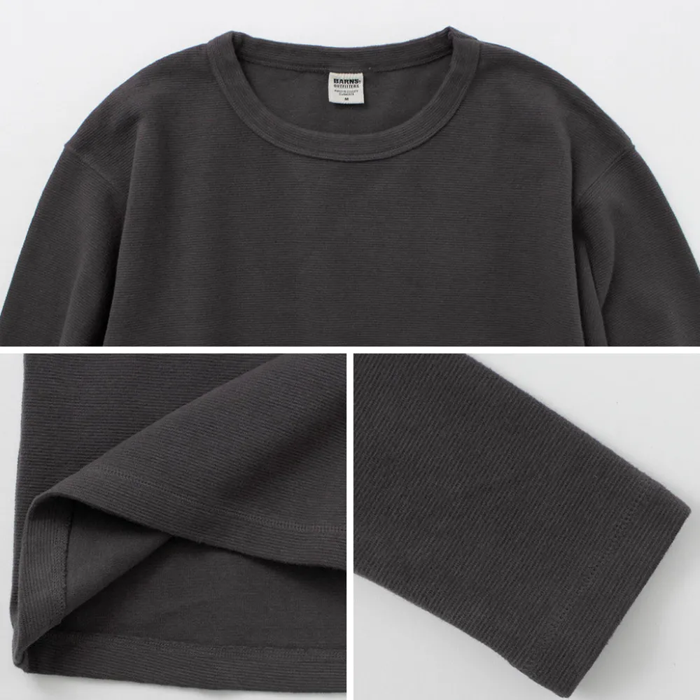 BARNS T-Shirts^/ Heavy Spun Milled Fabric Long Sleeve T-Shirt