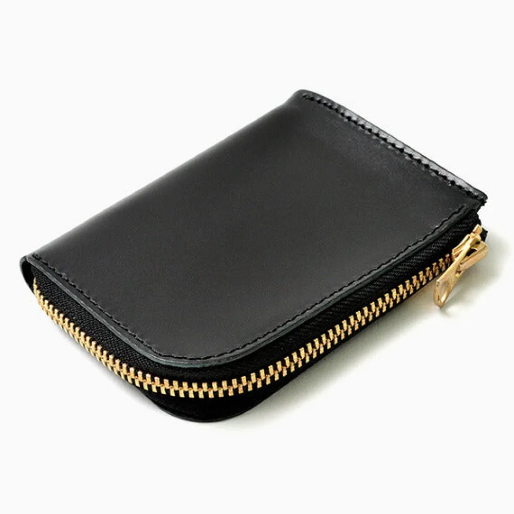 BARNS Wallets^/ L-shaped zipper mini wallet