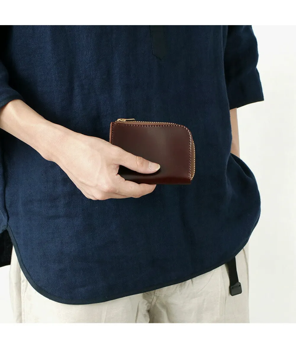 BARNS Wallets^/ L-shaped zipper mini wallet