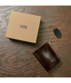 BARNS Wallets^/ L-shaped zipper mini wallet