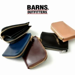 BARNS Wallets^/ L-shaped zipper mini wallet