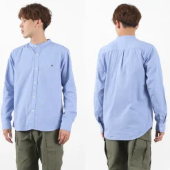 BARNS Shirts^/ Ox Band Collar Shirt