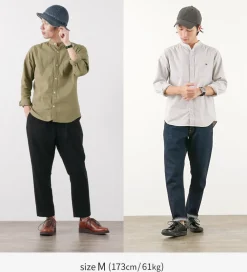 BARNS Shirts^/ Ox Band Collar Shirt