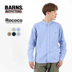 BARNS Shirts^/ Ox Band Collar Shirt