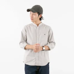 BARNS Shirts^/ Ox Band Collar Shirt