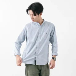 BARNS Shirts^/ Ox Band Collar Shirt