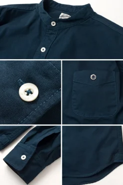 BARNS Shirts^/ Ox Band Collar Shirt