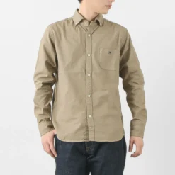 BARNS Shirts^/ Ox Long Sleeve Button Down Shirt