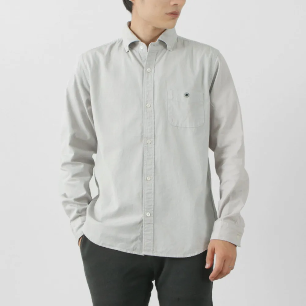 BARNS Shirts^/ Ox Long Sleeve Button Down Shirt