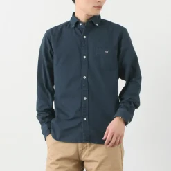BARNS Shirts^/ Ox Long Sleeve Button Down Shirt