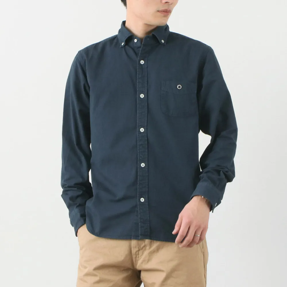 BARNS Shirts^/ Ox Long Sleeve Button Down Shirt