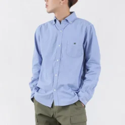 BARNS Shirts^/ Ox Long Sleeve Button Down Shirt