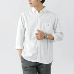 BARNS Shirts^/ Ox Long Sleeve Button Down Shirt