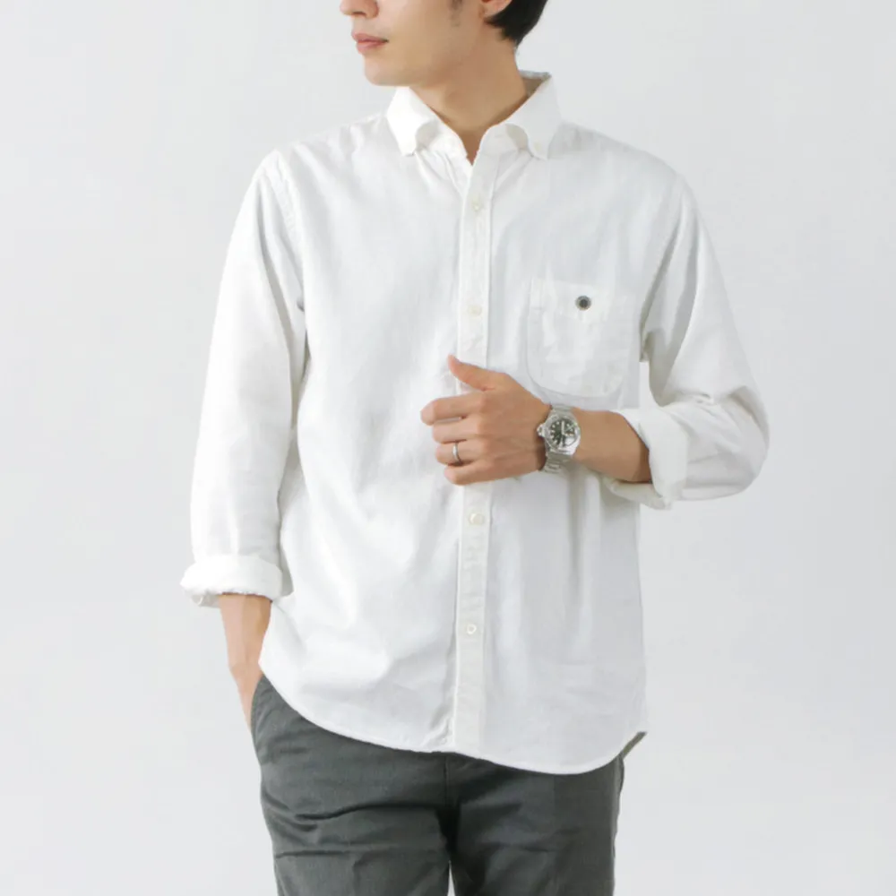 BARNS Shirts^/ Ox Long Sleeve Button Down Shirt