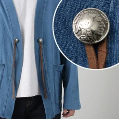 BARNS Cardigans^/ Relaxed Fit Cardigan indigo