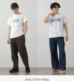 BARNS T-Shirts^/ RE:PRODUCTER Short Sleeve Printed T-Shirt