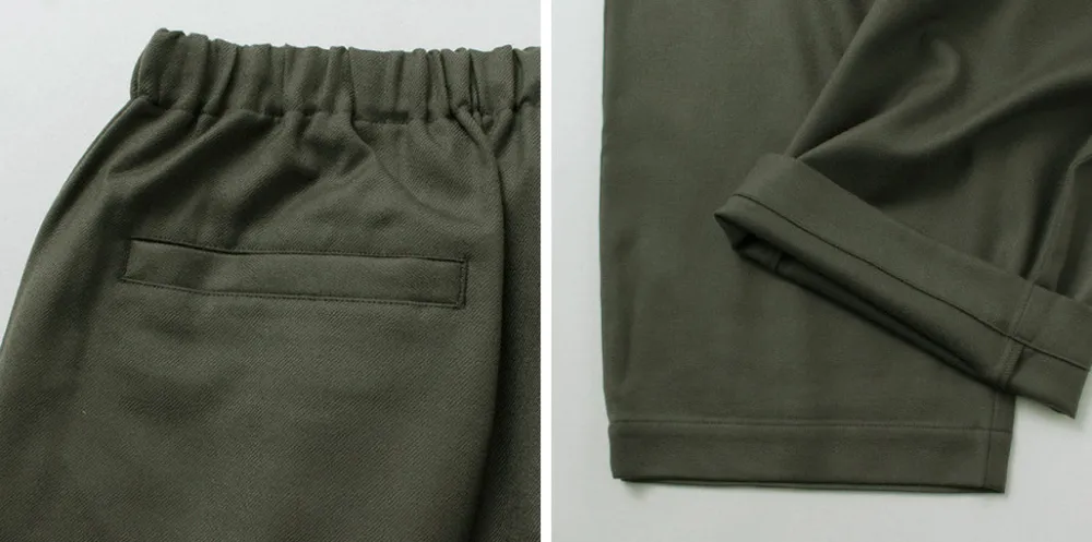 BASISBROEK Trousers^/ MOREMO Wide Pants High Count Flannel