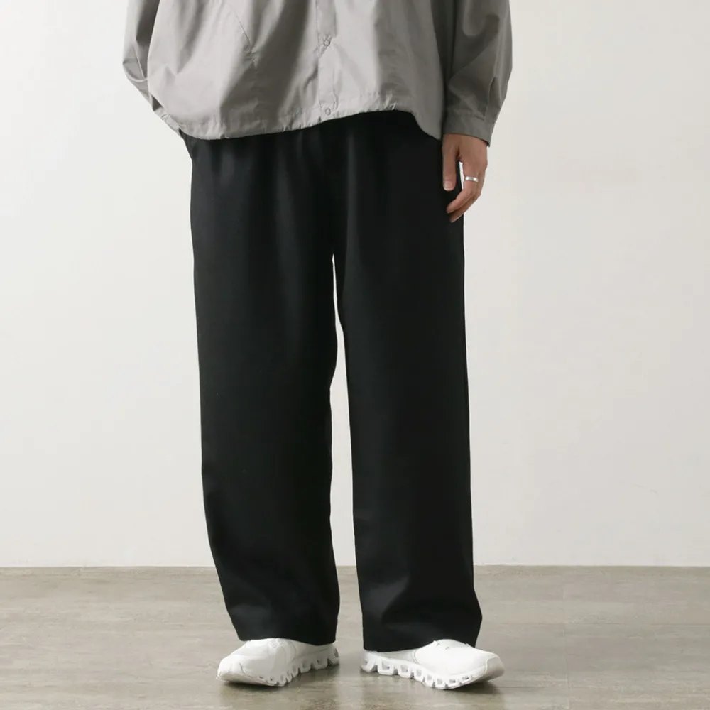 BASISBROEK Trousers^/ MOREMO Wide Pants High Count Flannel