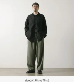 BASISBROEK Trousers^/ MOREMO Wide Pants High Count Flannel