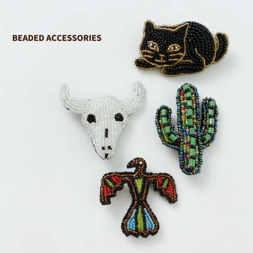 BEADED ACCESSORIES Other Goods^/ Beaded pin badge M