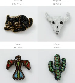 BEADED ACCESSORIES Other Goods^/ Beaded pin badge M