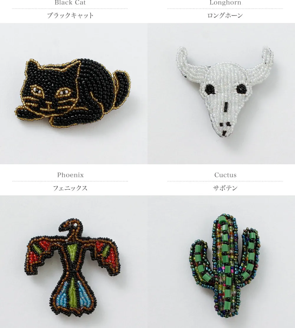 BEADED ACCESSORIES Other Goods^/ Beaded pin badge M