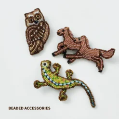 BEADED ACCESSORIES Other Goods^/ Beaded pin badge L